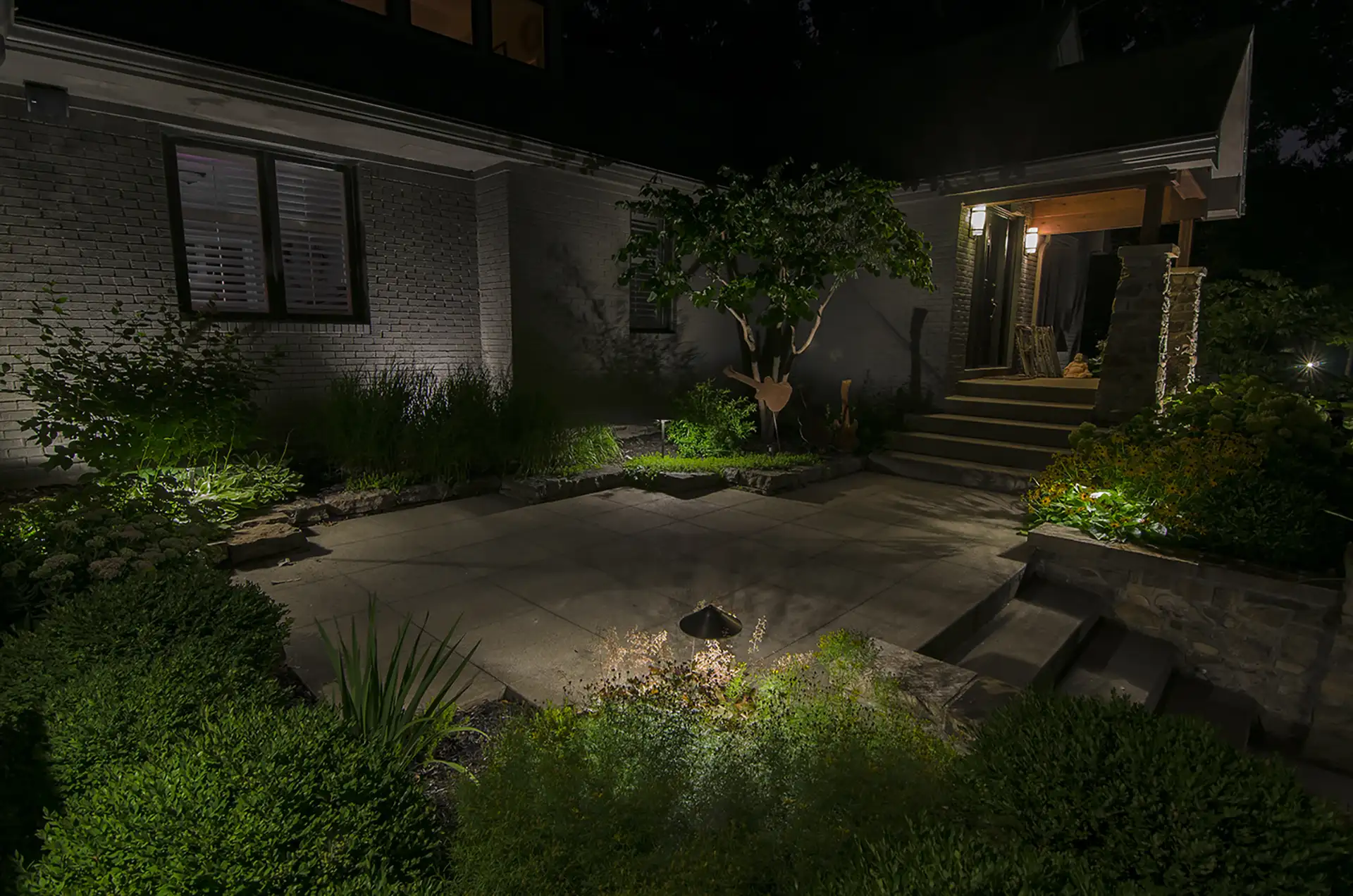Williams residence image 1 terrace Lighthouse Outdoor Lighting and Audio Boston MA