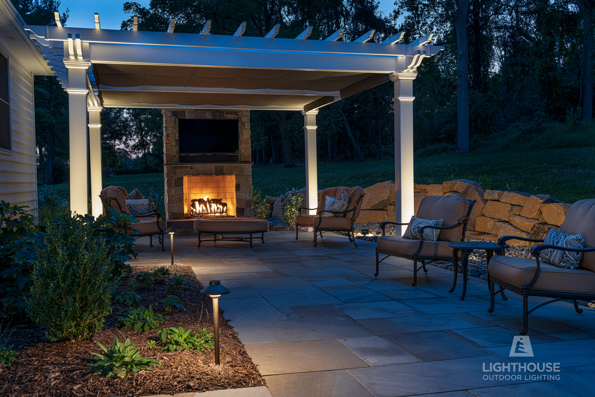 Low Voltage Landscape Lighting in Amesbury, MA