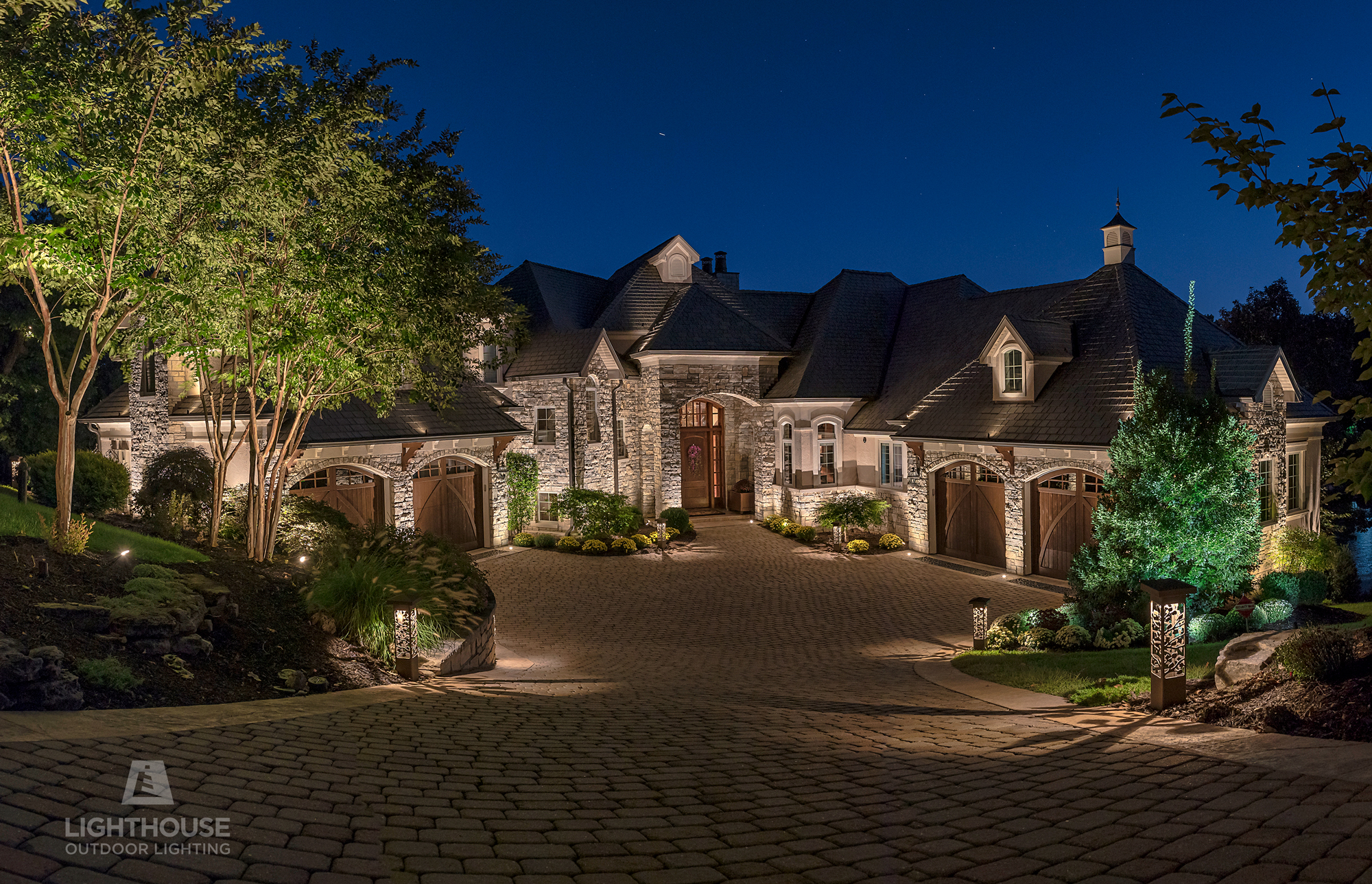 Driveway lighting in Channelview, TX