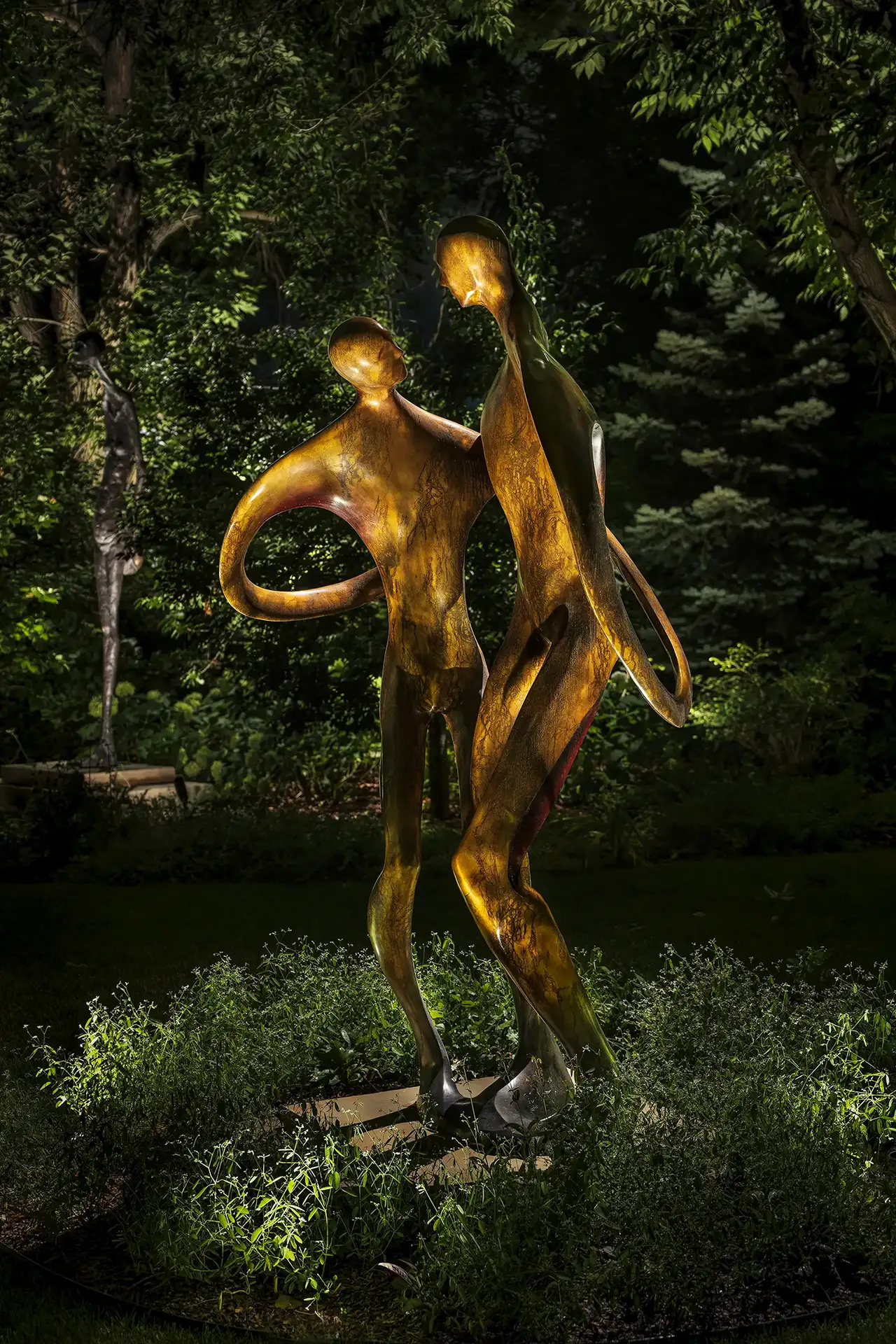 Garden art image 7 dancers statuary Lighthouse Outdoor Lighting and Audio Denver CO