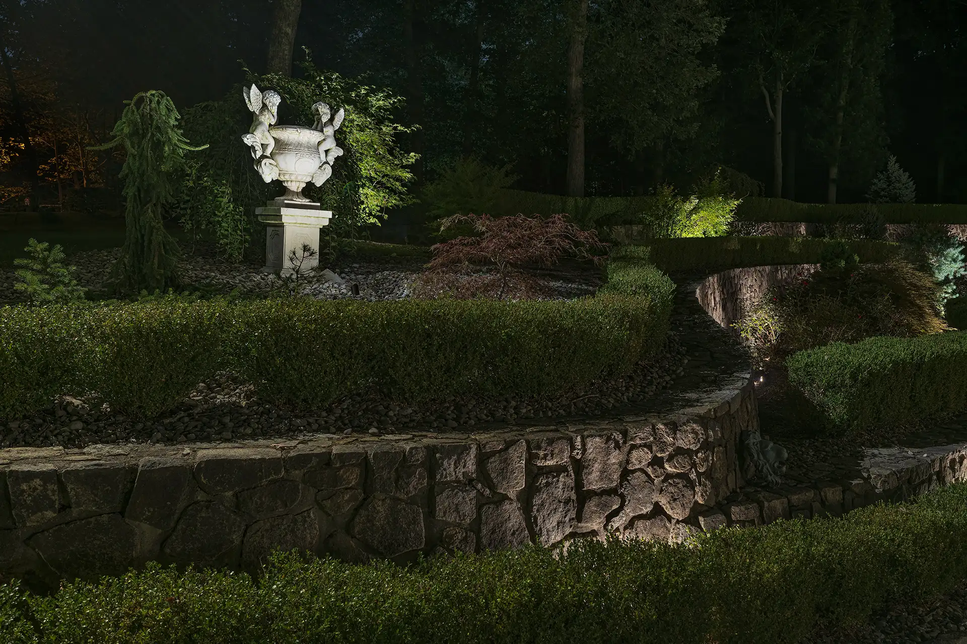 He residence image 2 wall landscape statuary lighting Lighthouse Outdoor Lighting and Audio Northern New Jersey