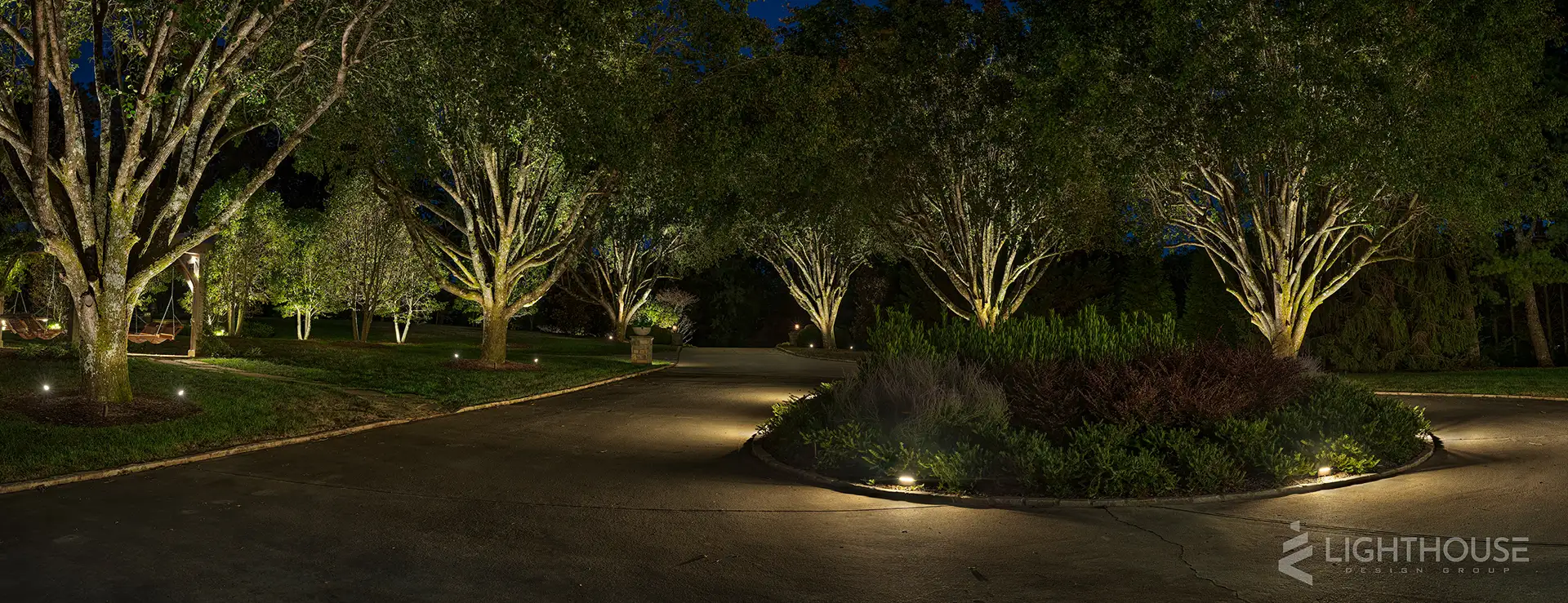 Killarney Rd image 1 driveway landscape Lighthouse Outdoor Lighting and Audio Knoxville TN