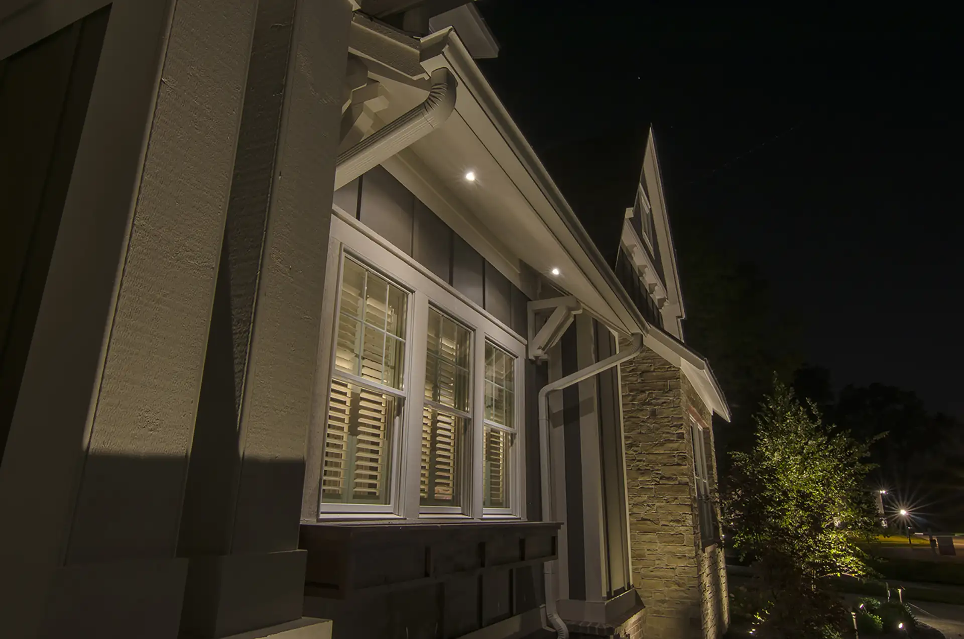 Walker residence image 2 micro cans Lighthouse Outdoor Lighting and Audio Northern Virginia Washington DC